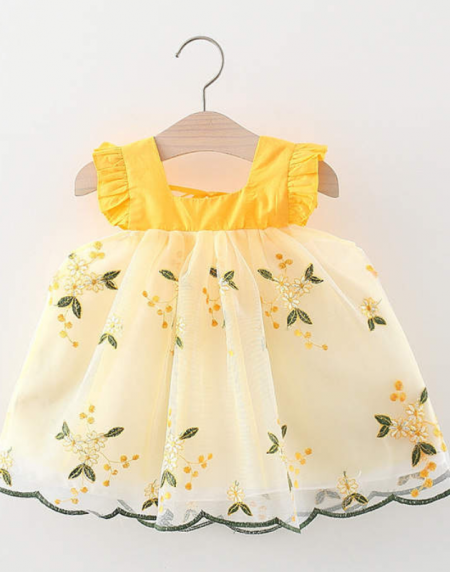 Yellow Frock for Girls