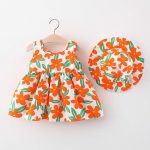 cotton orange frock