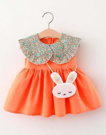 fancy orange frock