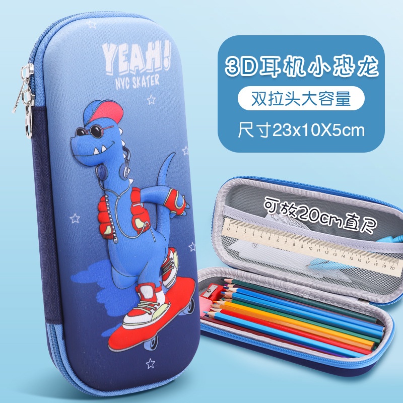 Cute Croco Pencil Box Blue